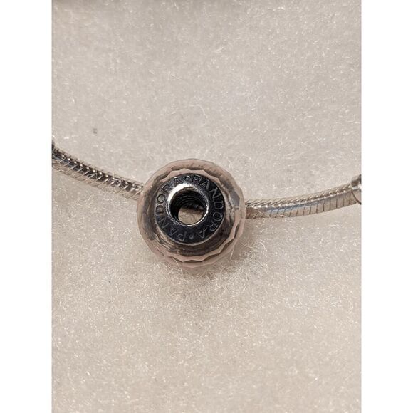 New Pandora Faceted Transparent Pale Pink Murano Bead - BEAUTIFUL!!! - Picture 2 of 3